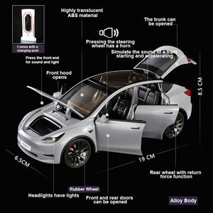 รถโมเดล PANDAS 1:24 จำลองรถยนต์ SUV รุ่น <span class=keywords><strong>Y</strong></span> พร้อมไฟและเสียง ผลิตจากโลหะผสมแบบหล่อขึ้นรูป ขายดี รถของเล่นแบบดึงถอยหลัง วัสดุโลหะและพลาสติก - Product Image 5