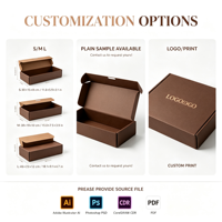 Boîte en carton ondulé mat personnalisée, emballage cadeau, boîte pliante pour coffret cadeau de produits aromatiques