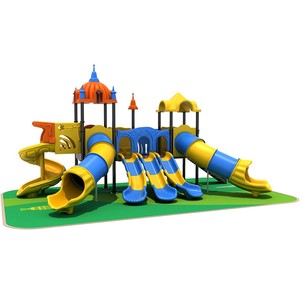 Nouveauté : Grande structure de jeu extérieure combinée sur le thème de la <span class=keywords><strong>cabane</strong></span> forestière avec plusieurs toboggans, tunnel tubulaire et structure d'escalade - Product Image 4