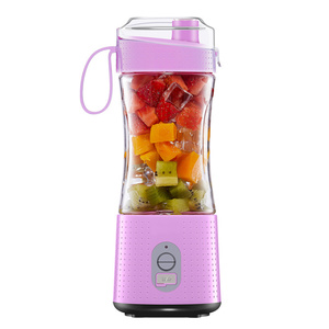 Venta de China 380Ml Usb Juicer Cup Licuadora portátil Mezclador de frutas para el hogar 5 cuchillas Licuadora portátil de mezcla de frutas recargable - Product Image 6