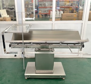Table d'opération vétérinaire de qualité supérieure en acier inoxydable 304, type V, inclinable, équipement d'opération vétérinaire avec fonction d'inclinaison - Product Image 4