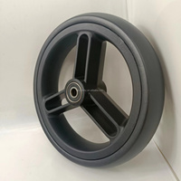 Roue de chariot de poussette de 7 pouces Roues à rayons en plastique de moyeu de pneu en mousse Eva pour chariot à main