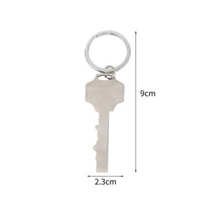 उत्कीर्ण लोगो के लिए स्टेनलेस स्टील की आकार धातु कीचेन, उत्कीर्ण लोगो के लिए आदर्श प्रचार कुंजी टैग उपहार - Product Image 5