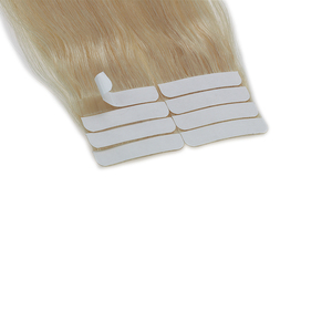 Extensions de cheveux naturels Remy, bande dessinée, couleur blond <span class=keywords><strong>platine</strong></span>, russe, haute qualité, 2020 - Product Image 2