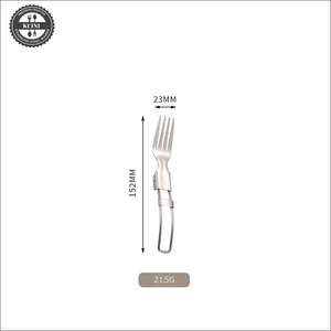 Posate da campeggio, posate portatili in acciaio inossidabile con forchetta, cucchiaio, coltello, posate da campeggio per eventi all'aperto e avventure - Product Image 3