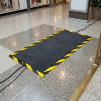 Teppich- und Gummikabel-Abdeckmatte - Bodenschutz für Kabel, Leitungen oder Drähte