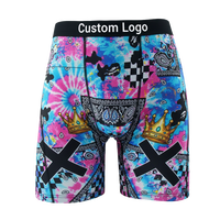 Boxers pour hommes à imprimé numérique, respirants, antistatiques, à carreaux patchwork, haute élasticité, vente en gros