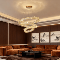 Lustre LED en cristal pour hôtel et maison, 86W, à intensité variable, hauteur réglable, pour salon, 220V 110V