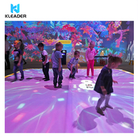 Sistema de Proyección Interactiva para Piso, Holograma 3D IR, Proyector de Piso Todo en Uno, Juego para Niños, Soporte Publicitario Holográfico