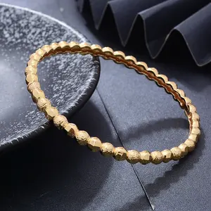 African Luxury 24k Gold Color Bracelets For Women Ethiopian Dubai Bangles Arabic Wedding Hand Jewelry Gifts Wholesales