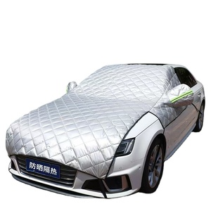 Housse de <span class=keywords><strong>pare</strong></span>-<span class=keywords><strong>brise</strong></span> de <span class=keywords><strong>voiture</strong></span> imperméable et anti-UV pour extérieur, protection UV à 90 %, rejet IR à 60 %, en PEVA+PP et coton, pour berline avant - Product Image 3