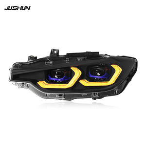 ไฟหน้า LED Jushun สำหรับ BMW ซีรีส์ 3 F30 แบบไดนามิก DRL พร้อมไฟเลี้ยว อัพเกรด ตัวเลือกสีเดียวและสองสี - Product Image 2