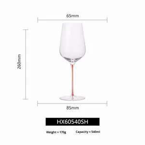 <span class=keywords><strong>Verre</strong></span> à <span class=keywords><strong>vin</strong></span> rouge en cristal, 501-600 ml, grande capacité, design minimaliste sur <span class=keywords><strong>pied</strong></span>, luxe léger, usage domestique, ensemble - Product Image 6