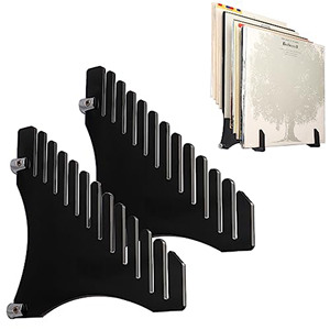 Montato a parete è ottimo per rack di stoccaggio in vinile singolo con ripiani in acrilico a gradini per collezionisti di dischi, negozi - Product Image 5