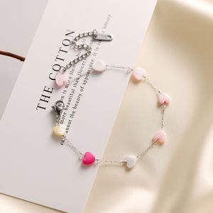 Collana di caramelle in pietra naturale irregolare colorata delizia in acciaio inossidabile collana <span class=keywords><strong>a</strong></span> catena Chocker <span class=keywords><strong>a</strong></span> forma di cuore amore <span class=keywords><strong>a</strong></span> <span class=keywords><strong>mia</strong></span> <span class=keywords><strong>figlia</strong></span> - Product Image 2