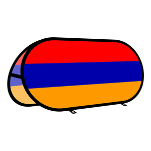 Armenia Oval Pop up <b>Banner</b> Warp-knitted Fabric for Outdoor Advertising Promotion Outdoor Tent - Product Image 1