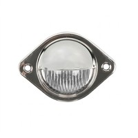 Éclairage de plaque d'immatriculation LED noir et blanc 12V 24V pour camion, remorque, camping-car, moto, étanche