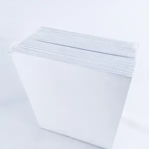 FSC证书18x24cm每包15个空白白色帆布面板100% 棉，适用于所有类型的介质