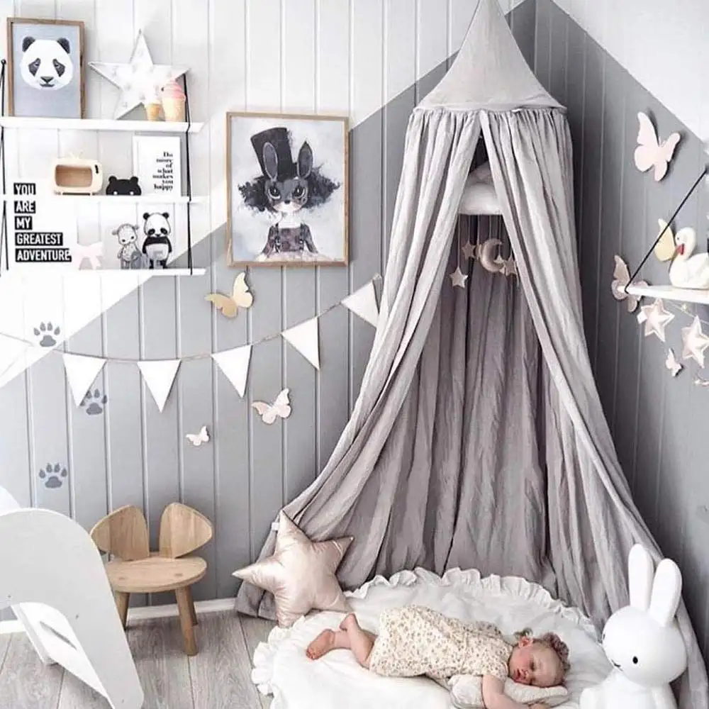 Bestseller Prinses Stijl Baby Luifel Kids Spelen Kasteel Tent Voor Kinderen Slaapkamer Decoratie