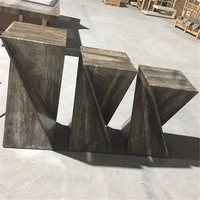 Socle de présentation carré en marbre créatif, table basse en marbre, cube en marbre, table d'appoint et bases
