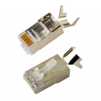 Accessoires de connecteur RJ45 de câble réseau d'usine Connecteurs électriques de connecteur mâle blindé SFTP