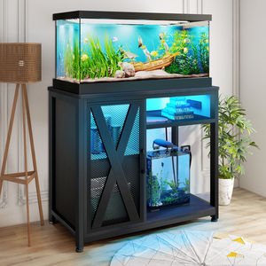 Supporto per <span class=keywords><strong>Acquario</strong></span> in Metallo da 40-50 Galloni con Armadietto e Presa di Corrente - Product Image 6