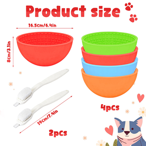 Nuevo Plato para Perros Antiasfixia, Plato de Alimentación Lenta, Personalizable con Logotipo, Silicona Duradera, Fácil de Limpiar - Product Image 2