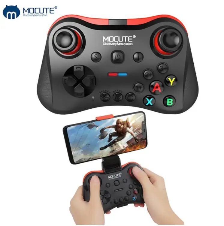 Mocute 056 android電話ゲームパッドpc tv vrゲームパッド用ジョイスティック付きワイヤレスゲームパッドゲームコントローラー