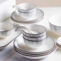 Service de table Arcopal en boîte colorée, emballage en porcelaine, style occidental, logo personnalisé en céramique, style moderne, technique de fabrication, vacances