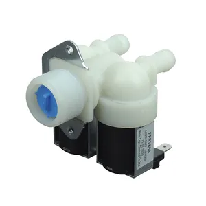 Válvula Solenoide automática de plástico, válvula solenoide de agua, válvula de bloqueo de pulso para lavadora