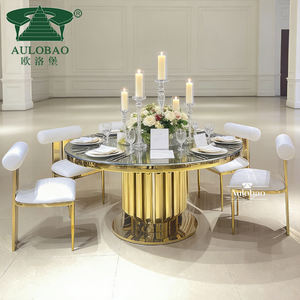 Muebles para catering de bodas, mesas y sillas de acero inoxidable al por mayor para bodas - Product Image 1