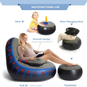 <b>Inflatable</b> Couch <b>Inflatable</b> <b>Sofa</b> Chair Blow up Couch for Adults and Kids Suitable for Room Camping Yard Beach Garden and Sunbath - Product Image 4