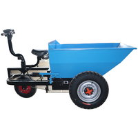 Chariot à main motorisé à économie d'énergie, chariot à béton, chariot à ciment, chariot à sable et gravier, batterie 48V, moteur 1000W, capacité 500KG