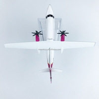 Modèle d'avion 16cm 1/400 mongolie moderne HUNNU AIR FOKKER 50 modèle d'avion moulé sous pression pour cadeau de compagnie aérienne