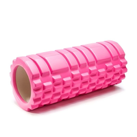 Rouleau de massage portable en mousse EVA haute densité antidérapante, personnalisable avec logo, bâton d'équilibre à dents de loup pour thérapie des tissus profonds et yoga