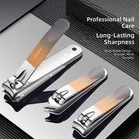 Ensemble de coupe-ongles anti-éclaboussures vert 6 pièces, outils en acier inoxydable, lime à ongles, ciseaux, kit de nettoyage des oreilles, manucure professionnelle complète