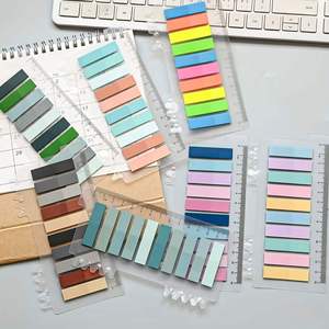 200 Hojas de Etiquetas Adhesivas Transparentes de PET, Resistentes al Agua, de Colores Brillantes, Escribibles, para Marcar Páginas, Blocs de Notas para Libros - Product Image 4