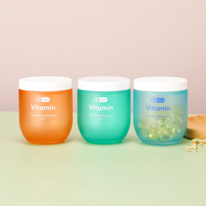 Bocaux cosmétiques de luxe en verre dépoli en forme de bol avec couvercles, à large ouverture, pour beurre corporel, bonbons, vitamines et compléments alimentaires - Product Image 4