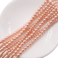 Haute qualité 5A cristal Rose pêche 674 perles perles d'imitation en vrac perles de cristal pour la fabrication de bracelets de bijoux