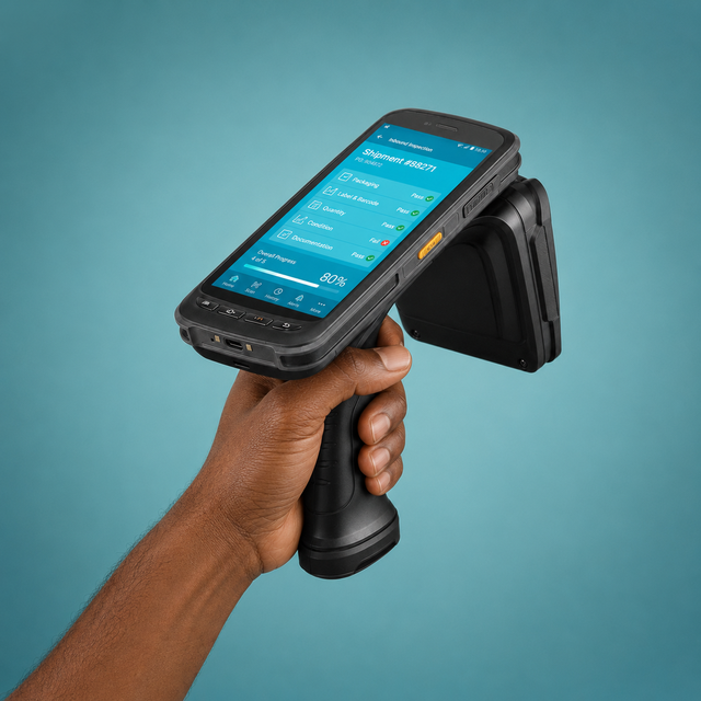 Asi Impinj E710 Rugged Handheld UHF RFID Reader Android Mobile Computer PDA with Barcode Scan Function for Warehouse Management