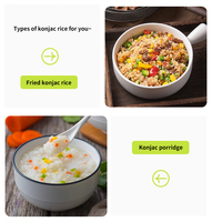 Ketoslim Mo Instant Fast Food Road Trip Chinese Snacks Self Heating Dried Konjac Rice 80g Wholesale Bag