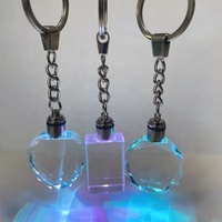 Recuerdo de Graduación Personalizado, Regalo de Fiesta, Artesanía de Cristal Grabado, Llavero de Cristal con Luz LED