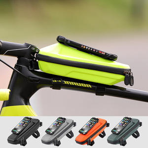 Outdoor-Fahrrad-Fronttasche Handyhalter EVA-Hartschale Reißverschluss Vorderrahmen-Oberrohr-Tasche für Rennrad und Mountainbike - Product Image 3