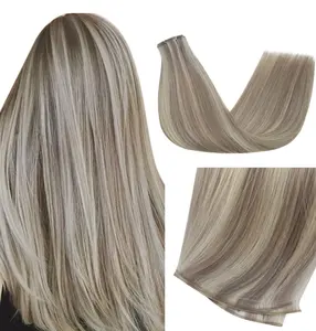 Top Quality Genius Volume Weft Hair Extensions Straight Human Hair Genius Weft Hair Extensions For Woman