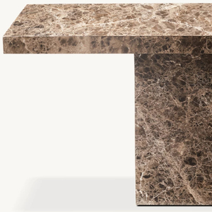 KUMUSI Customilized Material Dark_Emperado <strong>Console</strong> <strong>Table</strong> Natural Marble <strong>Narrow</strong> <strong>Table</strong> - Product Image 3