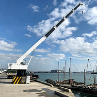 Kleiner Frachtkran mit Fernbedienung, Deckmontierter Schwimmender Bootshebekran, Hydraulischer Teleskopausleger-Kran