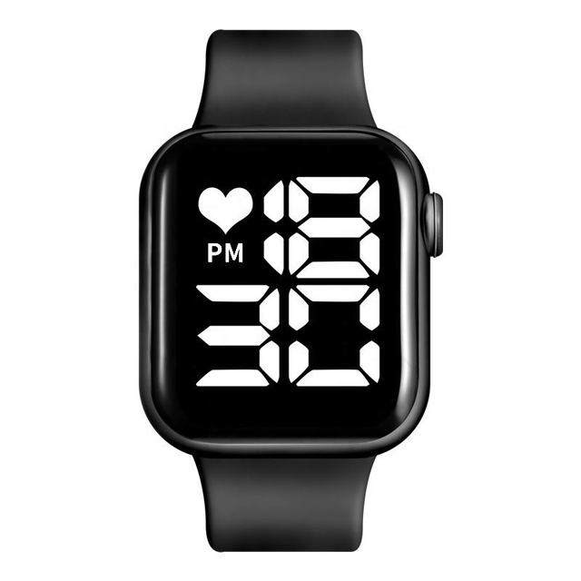 2023 New Hot-selling LED Electronic Touch Watch Fashion Plastic 5ATM Waterproof Bracelet Children Kids Touch Bracelet Watch