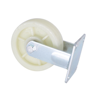 Roulettes robustes en PP/Nylon de 5/6/8 pouces avec frein fixe/à blocage total, capacité 250-300 kg, largeur 45 mm, pour chariot d'entrepôt