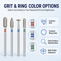Embouts de ponceuse à ongles diamantés de 3/32 pouces, 11 formes, pour le nettoyage des cuticules, pour manucure russe, emballage personnalisé avec logo OEM