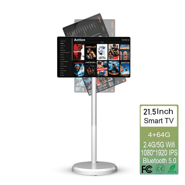 21.5 new Inch 1080P Touch Smart Tv Lcd Interact Screen Android15 Standby 7h Built-in Battery for Gaming